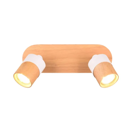 FOCO DE TETO 2 LUZES GU10 BRANCO AMARU