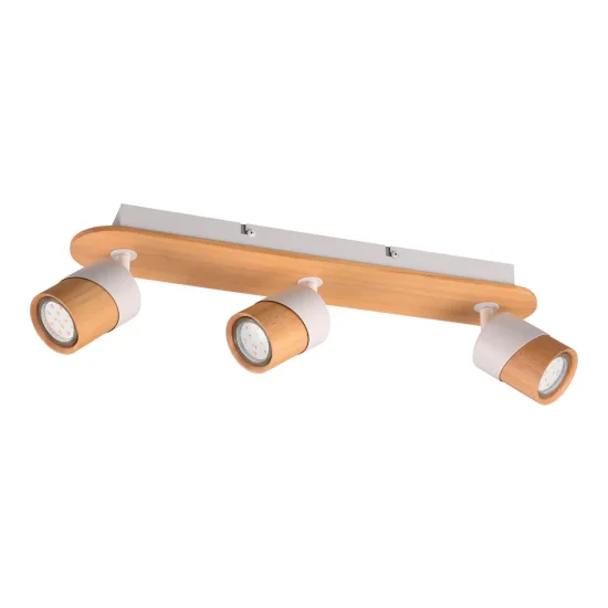 FOCO DE TETO 3 LUZES GU10 BRANCO AMARU 2