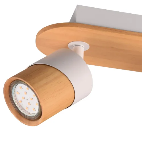 FOCO DE TETO 3 LUZES GU10 BRANCO AMARU