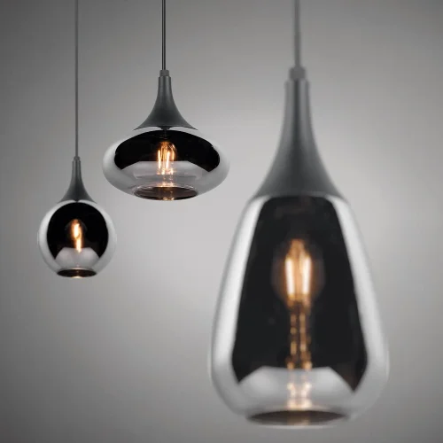 SUSPENSÃO 3 LUZES COR AÇO CROMADO E14 LESLIE