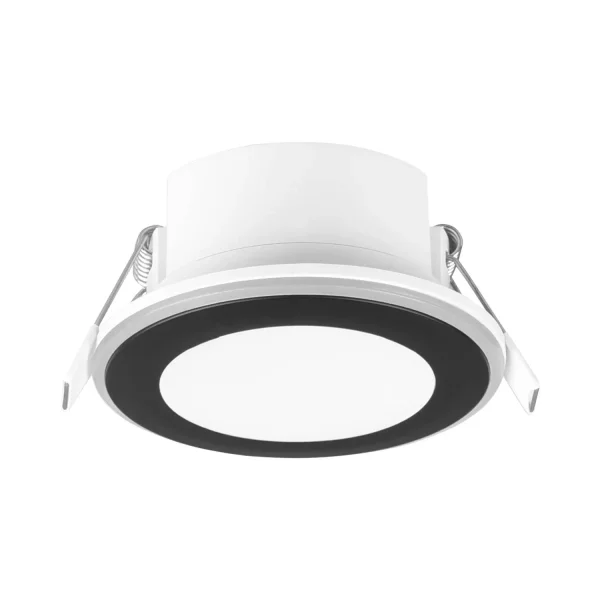 HOLOFOTE REBAIXADO LED 5W 3000K PRETO ARANZA