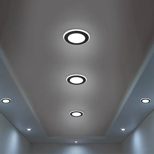 HOLOFOTE REBAIXADO LED 5W 3000K PRETO ARANZA