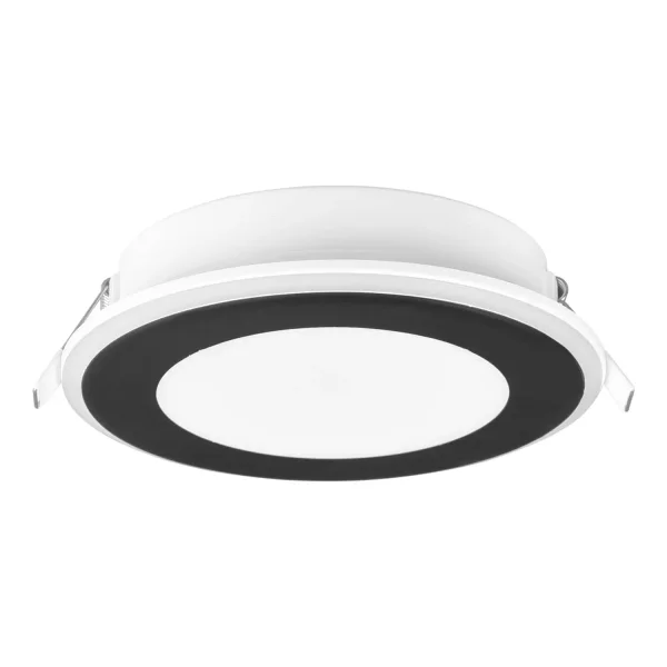 HOLOFOTE REBAIXADO LED 10W 3000K PRETO ARANZA