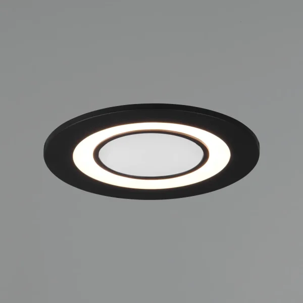 HOLOFOTE REBAIXADO LED 5W 3000K PRETO COLOMBO