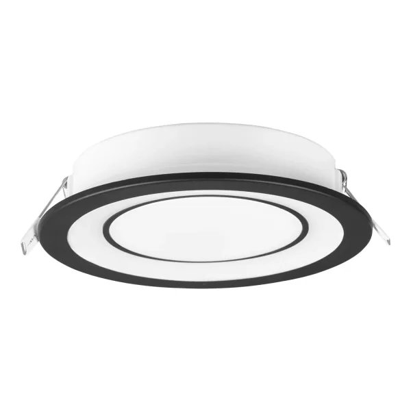 Holofote Rebaixado LED 10W 3000K Preto Colombo| Lúzete