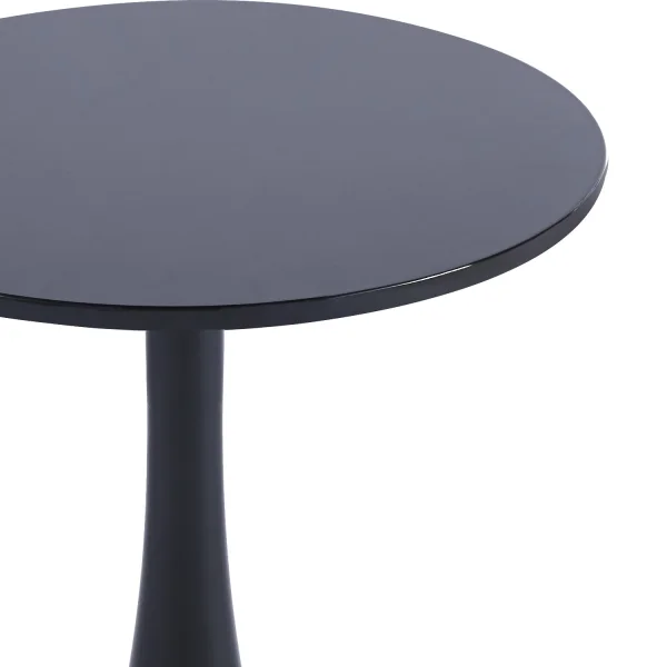 Mesa de Canto San Antoni Ø55 cm Preta | Lúzete