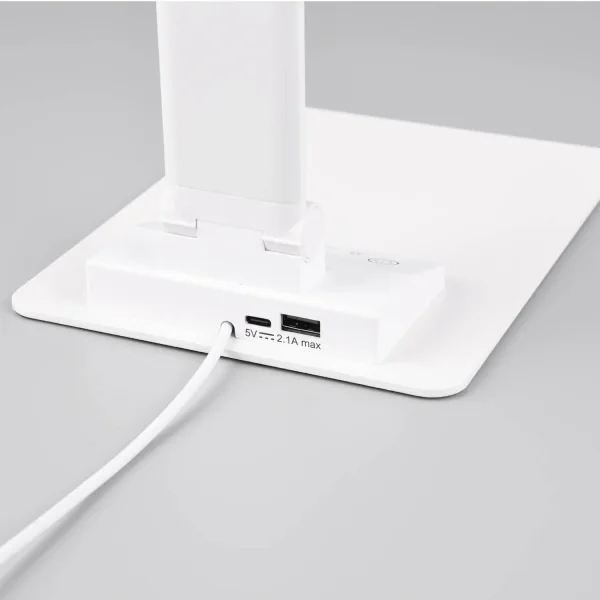 CANDIEIRO DE MESA LED 6,5W 3000-6500K BRANCO THELMA