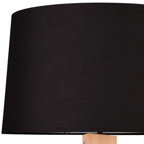 CANDIEIRO DE CHÃO E27 BASE EM MADEIRA COM LED 10W ROXANA