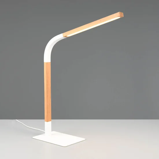 CANDEEIRO DE MESA LED 7W 3000K METAL BRANCO NELSON