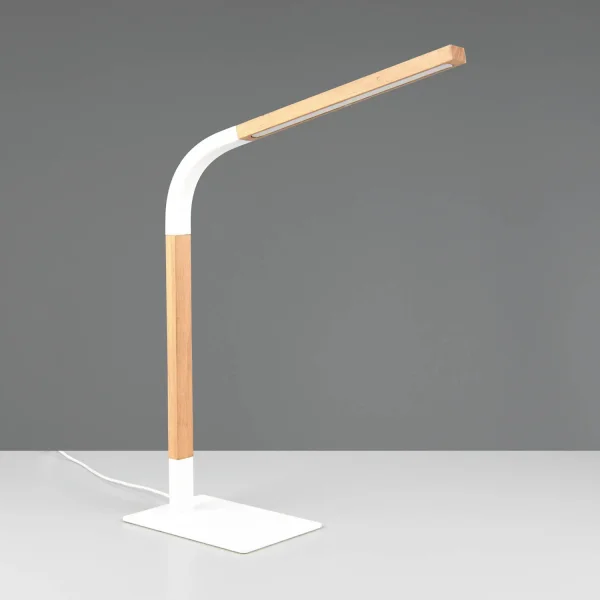 CANDEEIRO DE MESA LED 7W 3000K METAL BRANCO NELSON