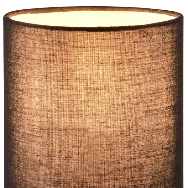 CANDEEIRO DE MESA BASE EM VIDRO ÂMBAR E27 ELISEO