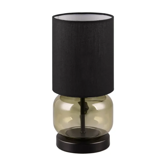 CANDEEIRO DE MESA COM BASE EM VIDRO VERDE E27 ELISEO 2
