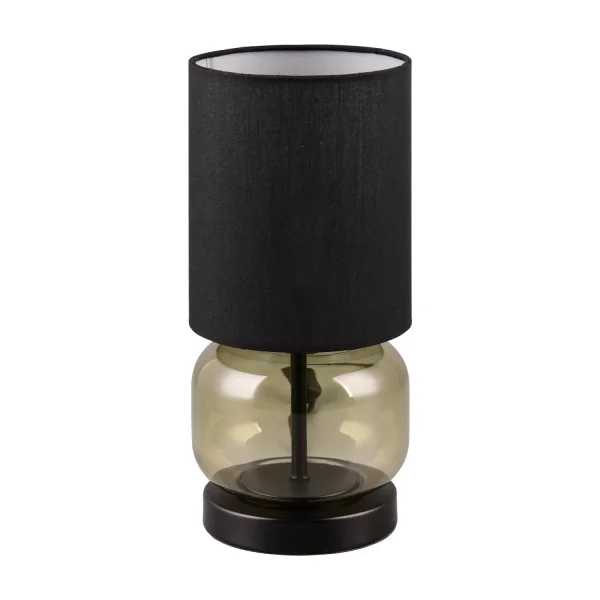 CANDEEIRO DE MESA COM BASE EM VIDRO VERDE E27 ELISEO