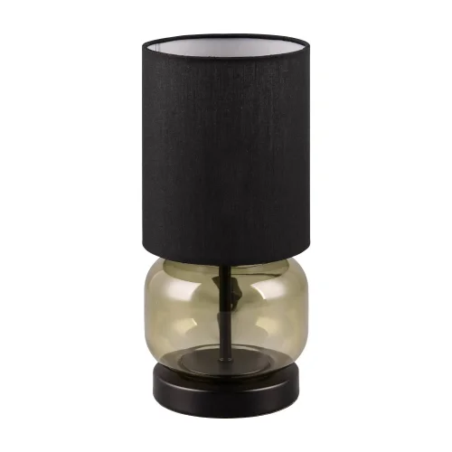 CANDEEIRO DE MESA COM BASE EM VIDRO VERDE E27 ELISEO