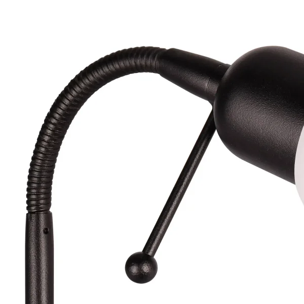 FOCO FLEXÍVEL EM METAL PRETO E14 LIAM