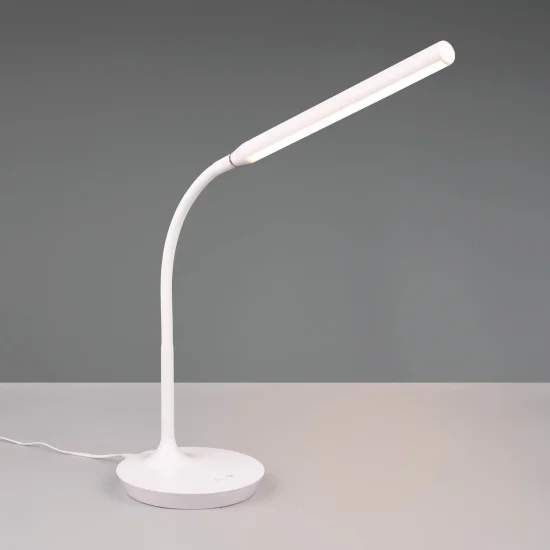 CANDEEIRO DE MESA LED TÁTIL 5W REGULÁVEL BRANCO TANNER