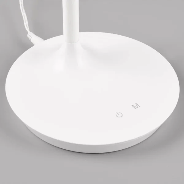 CANDEEIRO DE MESA LED TÁTIL 5W REGULÁVEL BRANCO TANNER