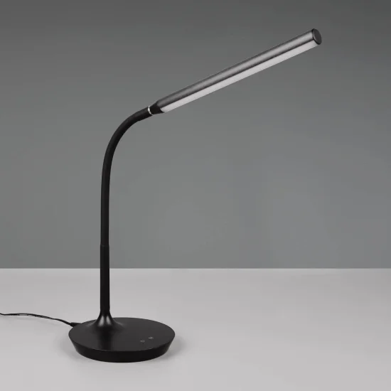 CANDIEIRO DE MESA LED TÁCTIL 5W REGULÁVEL PRETO TANNER 2