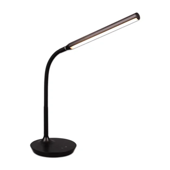 CANDIEIRO DE MESA LED TÁCTIL 5W REGULÁVEL PRETO TANNER