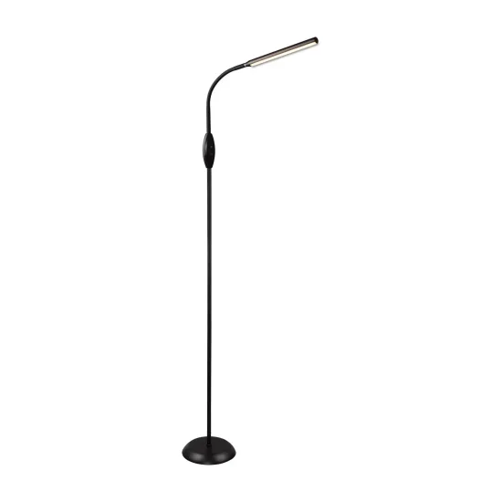 CANDEEIRO DE CHÃO LED TÁTIL 5W REGULÁVEL PRETO TANNER