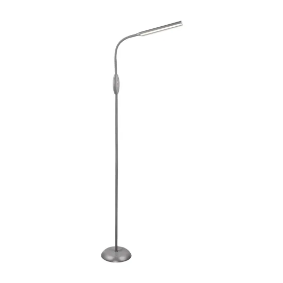 CANDEEIRO DE CHÃO LED TÁTIL 5W REGULÁVEL CINZA TANNER
