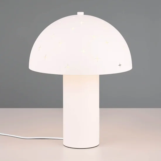 CANDEEIRO DE MESA METAL BRANCO E14 NISCALO
