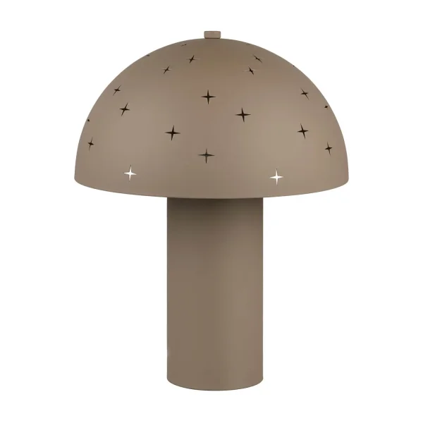 CANDEEIRO DE MESA EM METAL CINZA ACINZENTADO E14 NISCALO