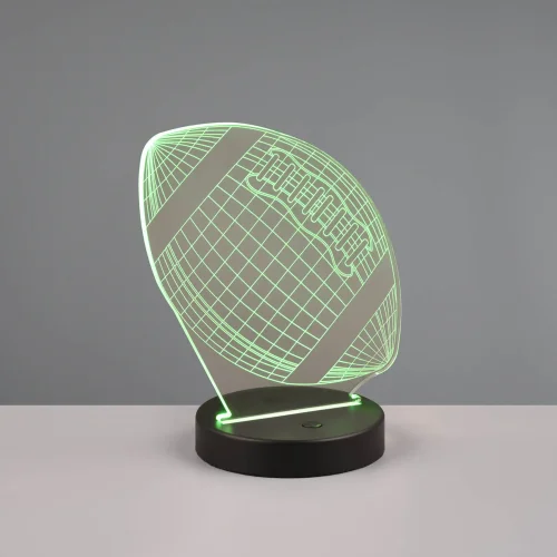 CANDEEIRO DE MESA LED 3,2W 3000K RGBW BOLA DE FUTEBOL AMERICANO