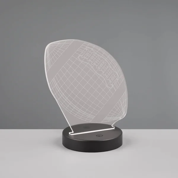CANDEEIRO DE MESA LED 3,2W 3000K RGBW BOLA DE FUTEBOL AMERICANO