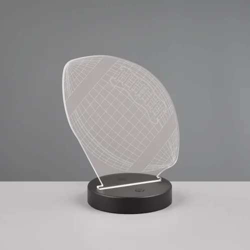 CANDEEIRO DE MESA LED 3,2W 3000K RGBW BOLA DE FUTEBOL AMERICANO