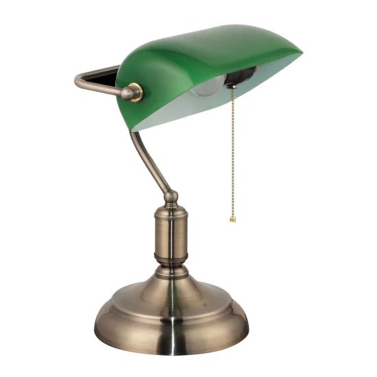 CRISTAL VERDE LÂMPADA DE MESA