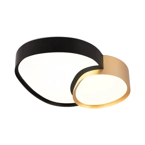 PLAFON LED 21W 2700-6500K PRETO-DOURADO RUBY