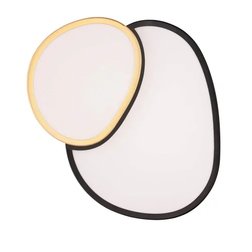 PLAFON LED 21W 2700-6500K PRETO-DOURADO RUBY