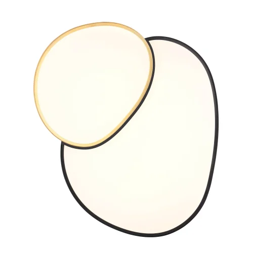 PLAFON LED 45W 2700-6500K PRETO-DOURADO RUBY