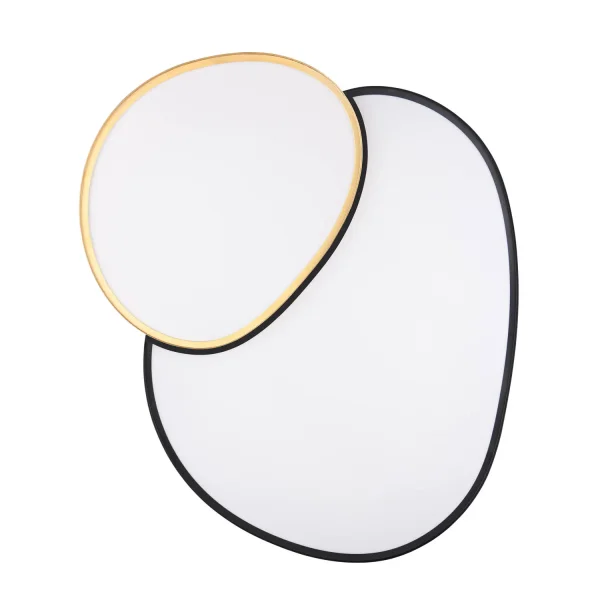 PLAFON LED 45W 2700-6500K PRETO-DOURADO RUBY