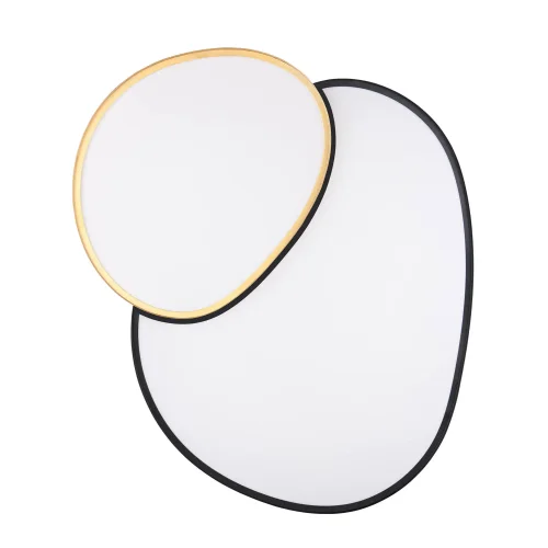 PLAFON LED 45W 2700-6500K PRETO-DOURADO RUBY