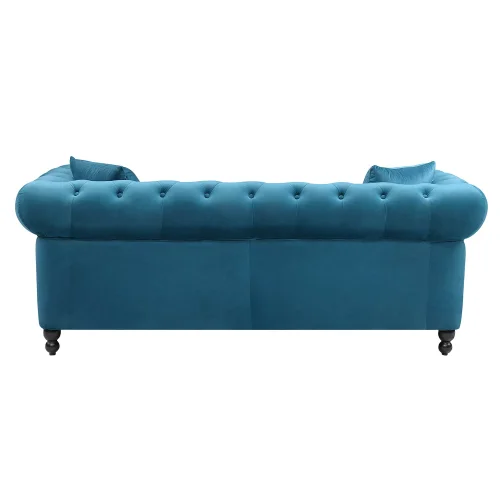 SOFÁ VELUDO AZUL EDNA