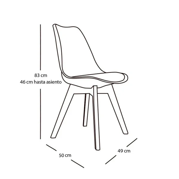 CADEIRA TOWER KARLSKRONA ROSA NUDE