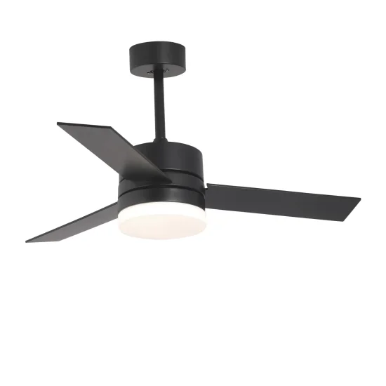 Ventilador de Teto com Luz Led 17W Ajustável Preto New Lorenzo |brilhar