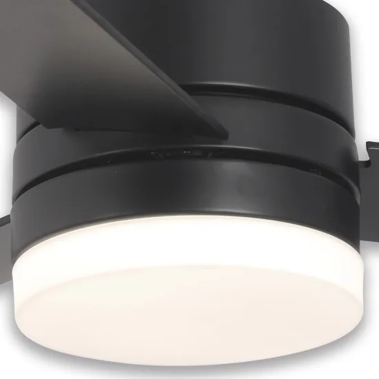 Ventilador de Teto com Luz Led 17W Ajustável Preto New Lorenzo |brilhar 2