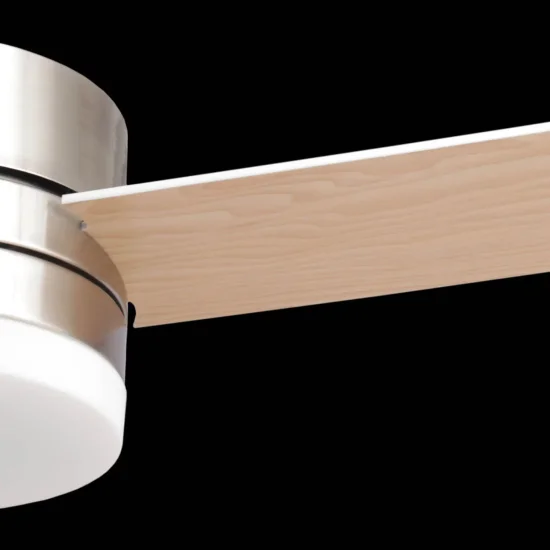 Ventilador de Teto Com Luz Led 17W Regulável Níquel Novo Lorenzo |brilhar 2