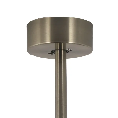 Ventilador de teto com luz LED regulável de 17 W em couro New Lorenzo | Lúzete