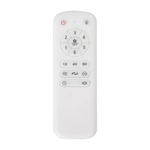 Ventilador de teto com luz LED regulável de 17 W em couro New Lorenzo | Lúzete