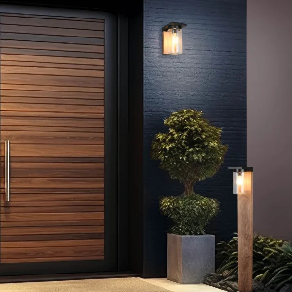 APLIQUE EXTERIOR COM SENSOR DE LUZ E27 IP44 ARABELA