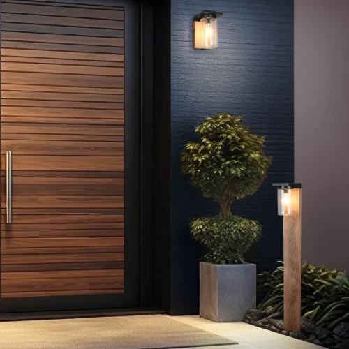 BALIZA EXTERIOR COM SENSOR DE LUZ E27 IP44 100CM ARABELA