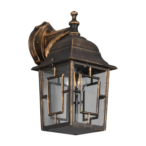 APLIQUE EXTERIOR DESCENDENTE E27 IP44 ÓXIDO 30CM VALESKA