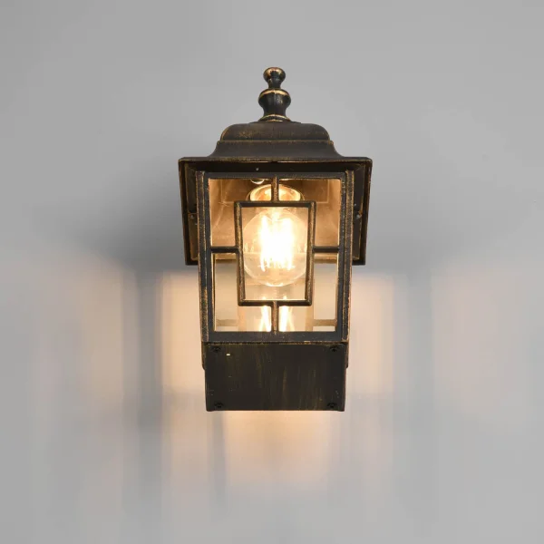 APLIQUE EXTERIOR DESCENDENTE E27 IP44 ÓXIDO 30CM VALESKA