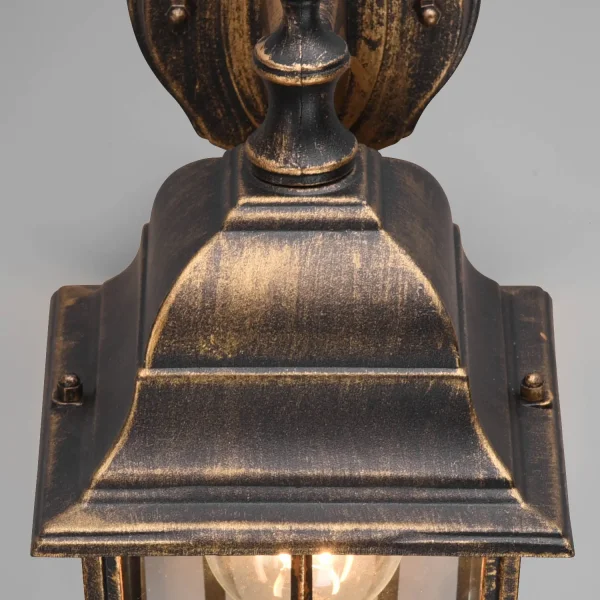 APLIQUE EXTERIOR DESCENDENTE E27 IP44 ÓXIDO 30CM VALESKA