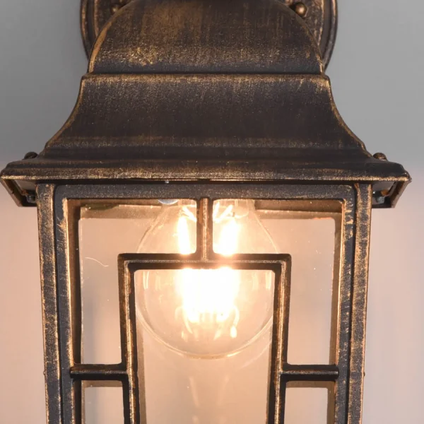 APLIQUE EXTERIOR DESCENDENTE E27 IP44 ÓXIDO 30CM VALESKA