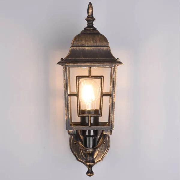 APLIQUE EXTERIOR ASCENDENTE IP44 ÓXIDO 41CM VALESKA